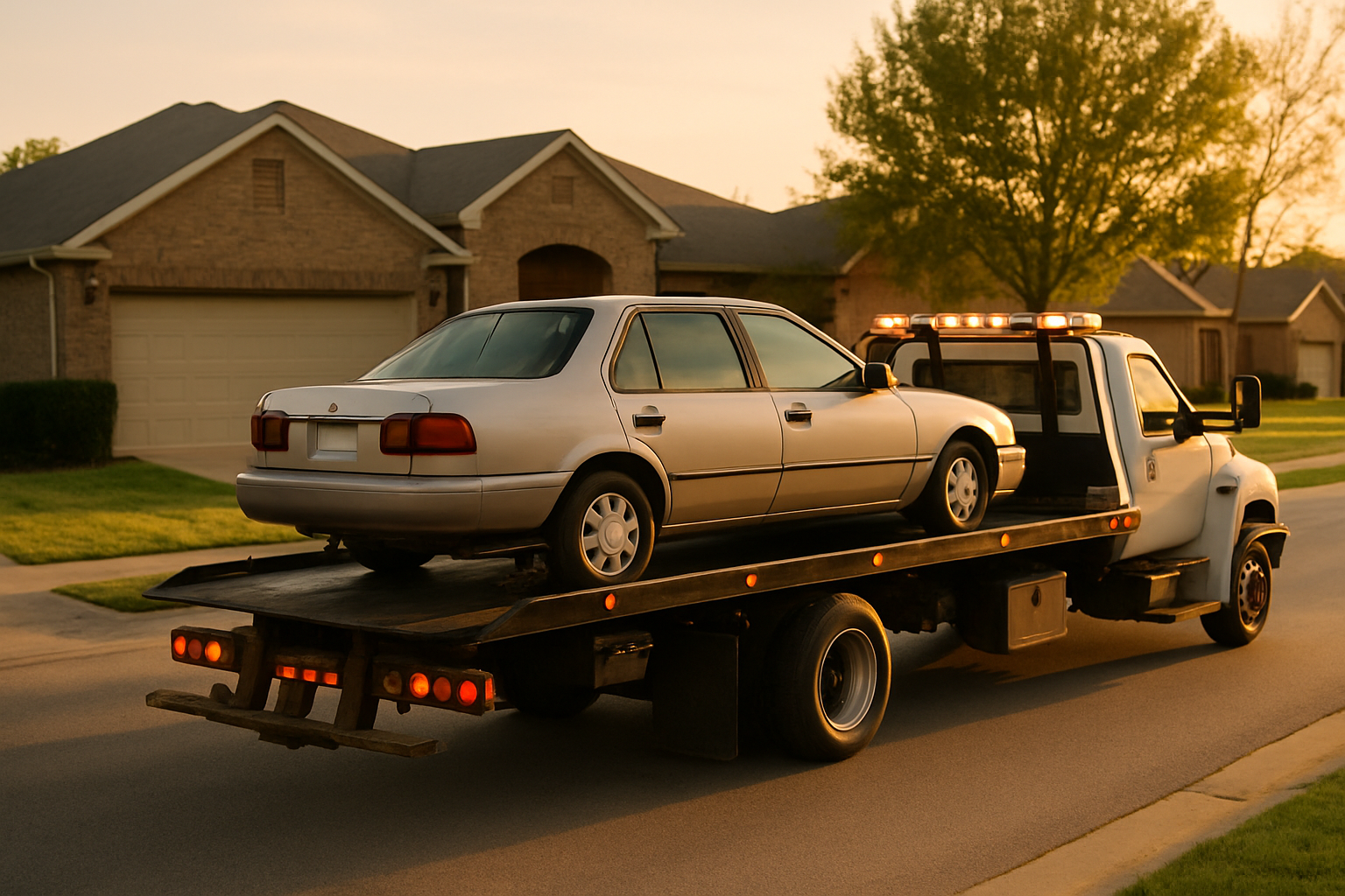 Vehicle donation moment in Fort Worth